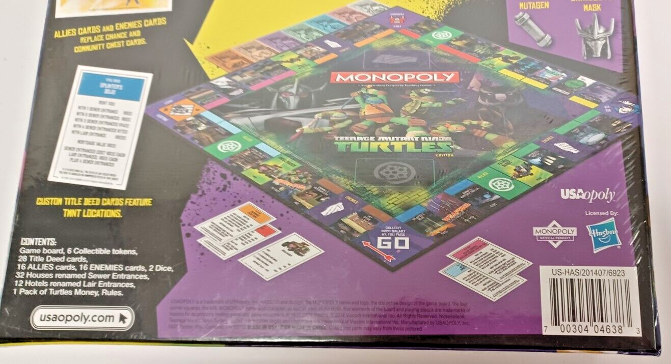 Monopoly Teenage Mutant Ninja Turtles Property Trading Game 2014 NEW SEALED