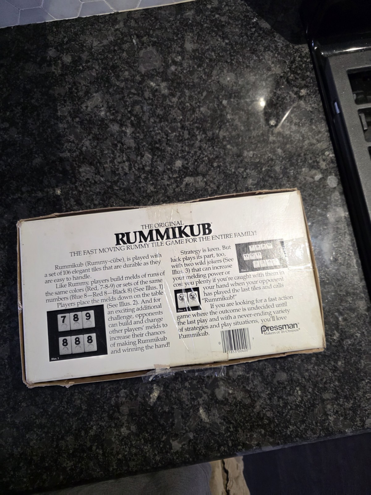 The Original Rummikub, 1980, The Fast Moving Rummy Tile Game, 100% Complete
