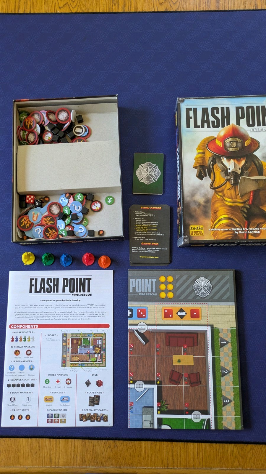 Flash Point Fire Rescue Cooperative Board Game Indie Boards and Cards