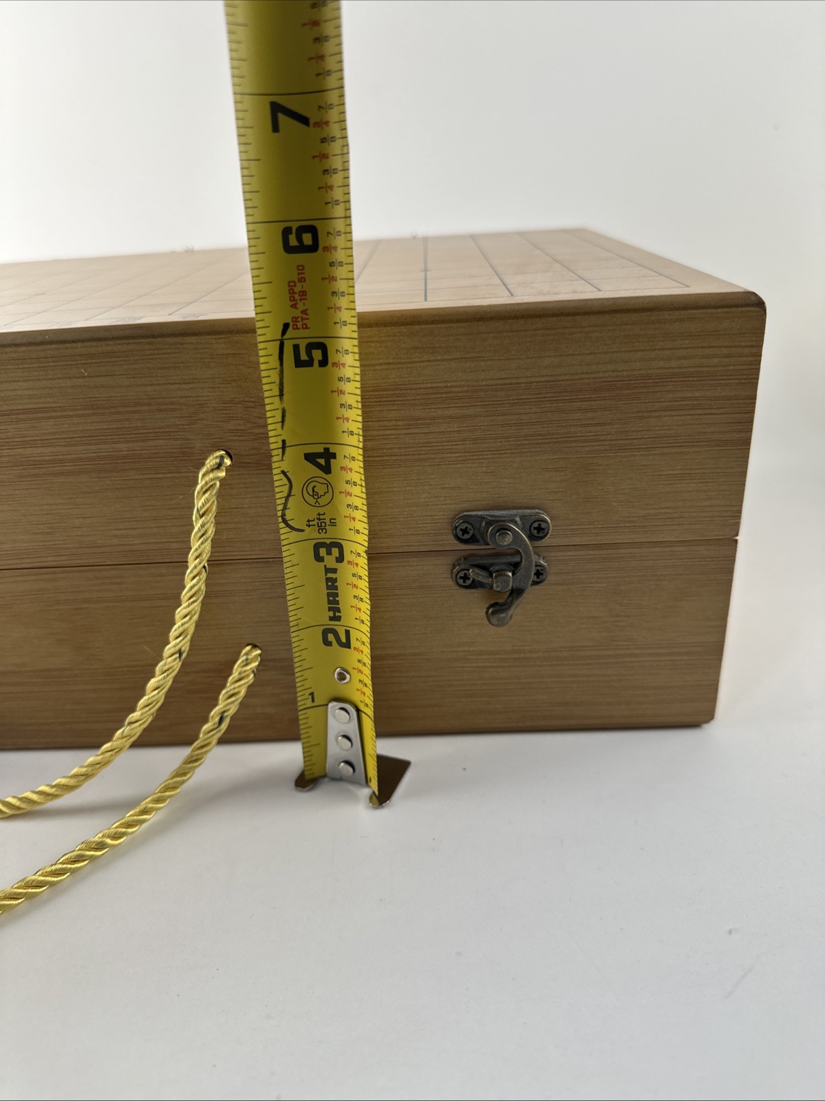 Portable Go Board Game Wood Box & Game Piece Containers