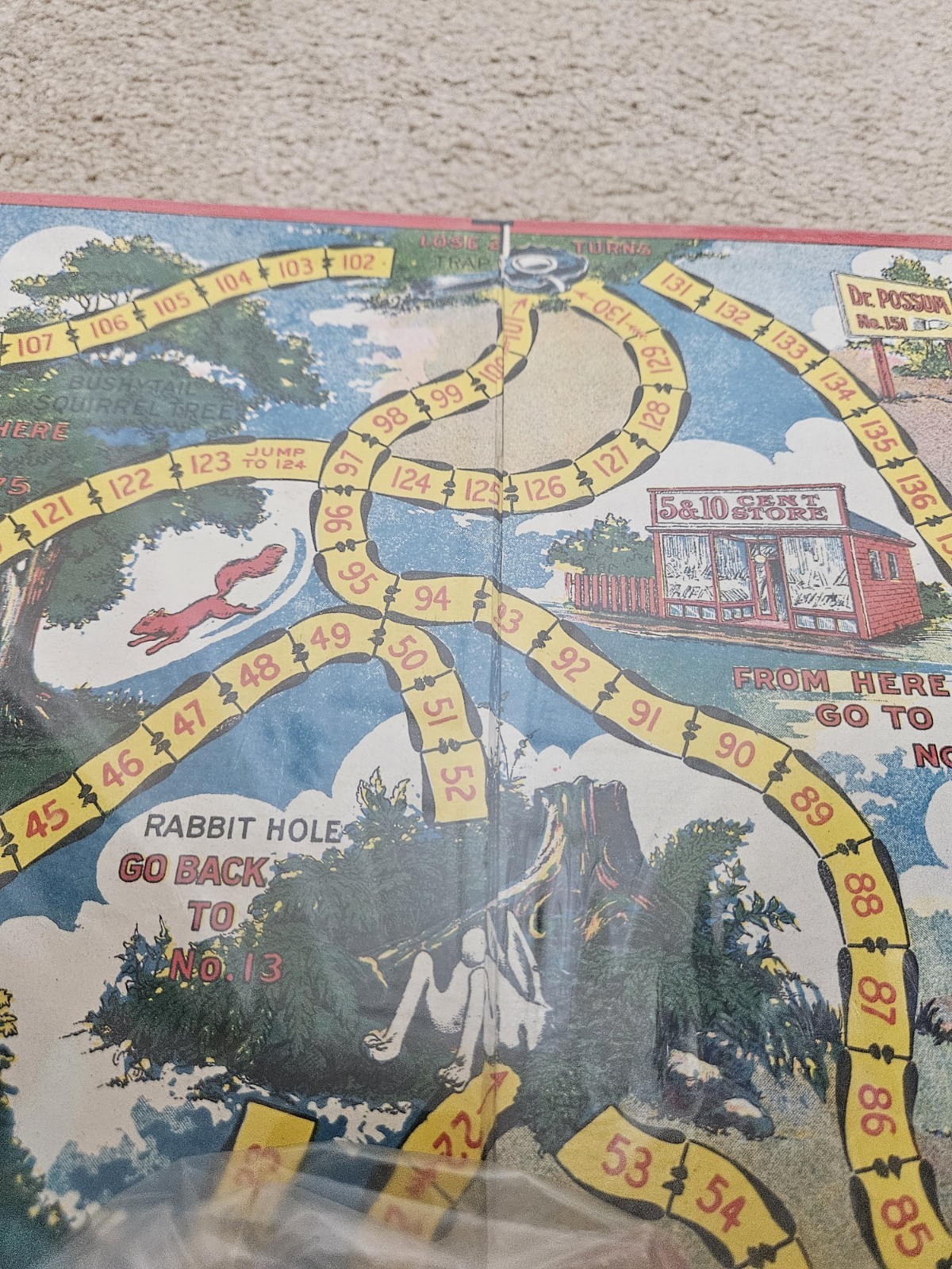 ~ Vintage UNCLE WIGGILY Board Game Red Squid Milton Bradley Howard Garris ~
