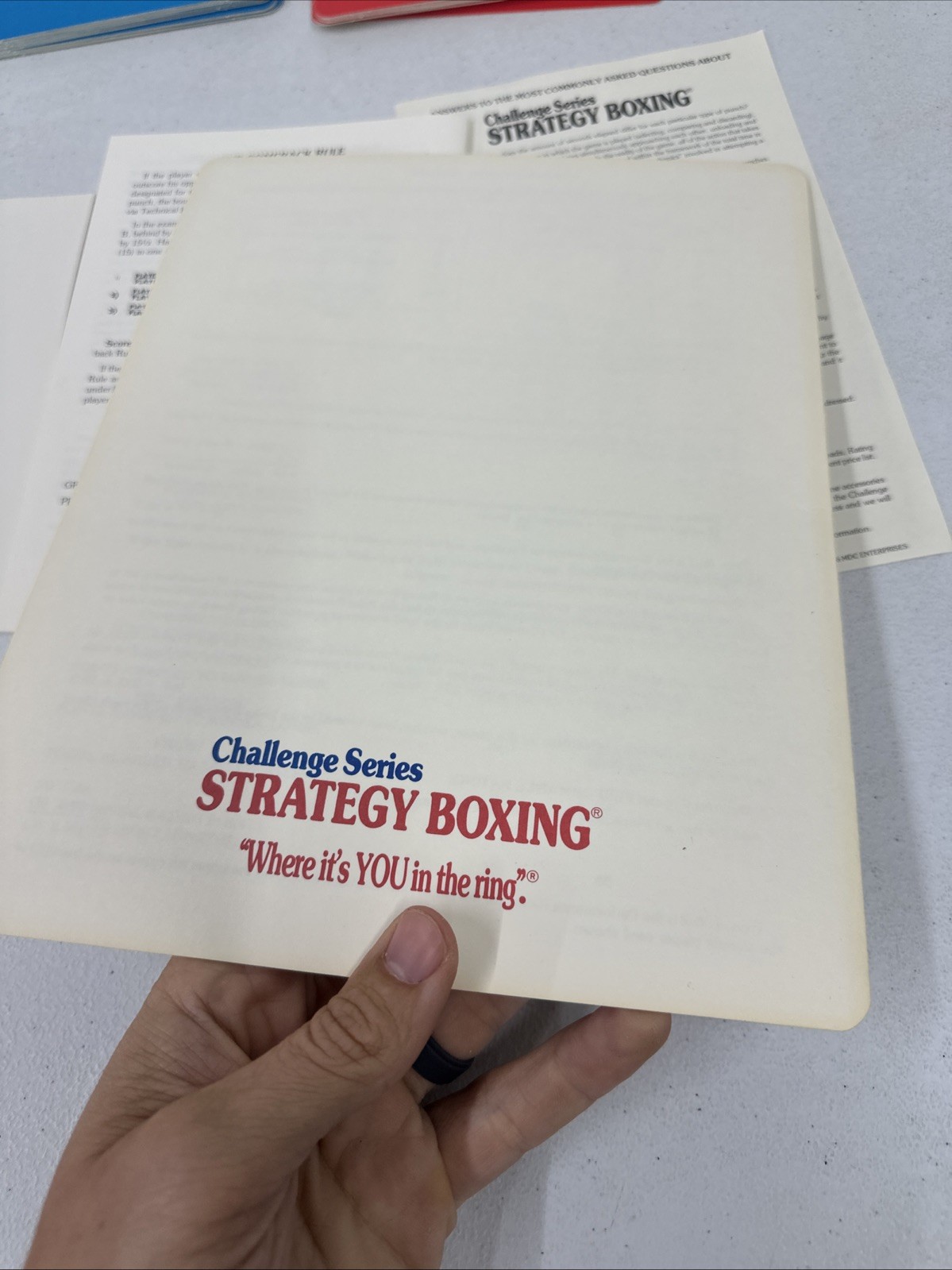 Challenge Series STRATEGY BOXING Card Game – Complete