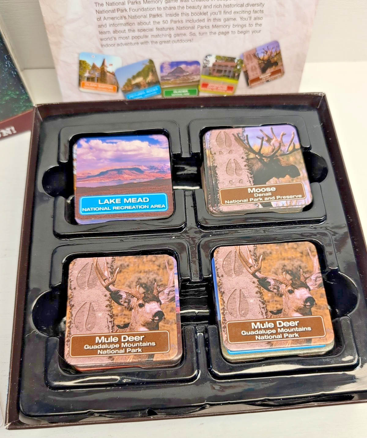 100% COMPLETE! HASBRO 2011 MEMORY CHALLENGE NATIONAL PARKS EDITION GAME USAopoly
