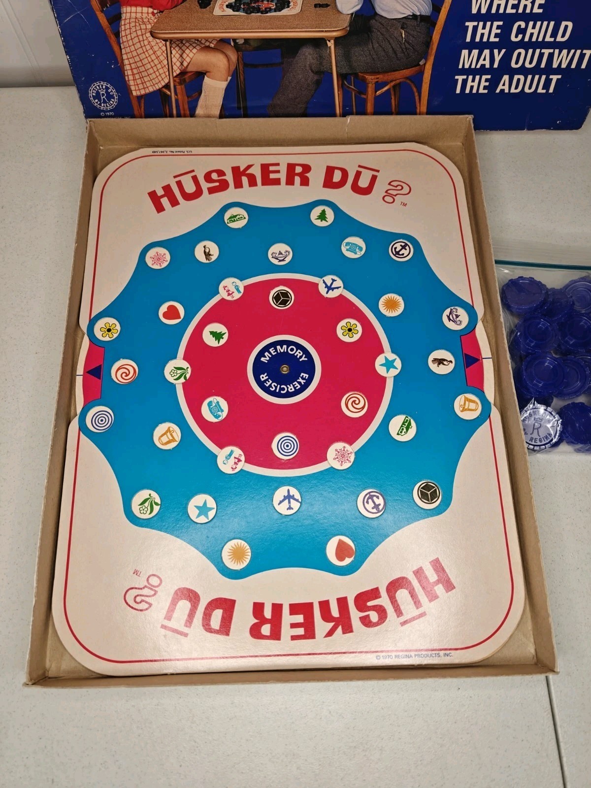 Vintage 1970 Husker Du Memory Game Do You Remember? Regina 99% Missing 1 Piece