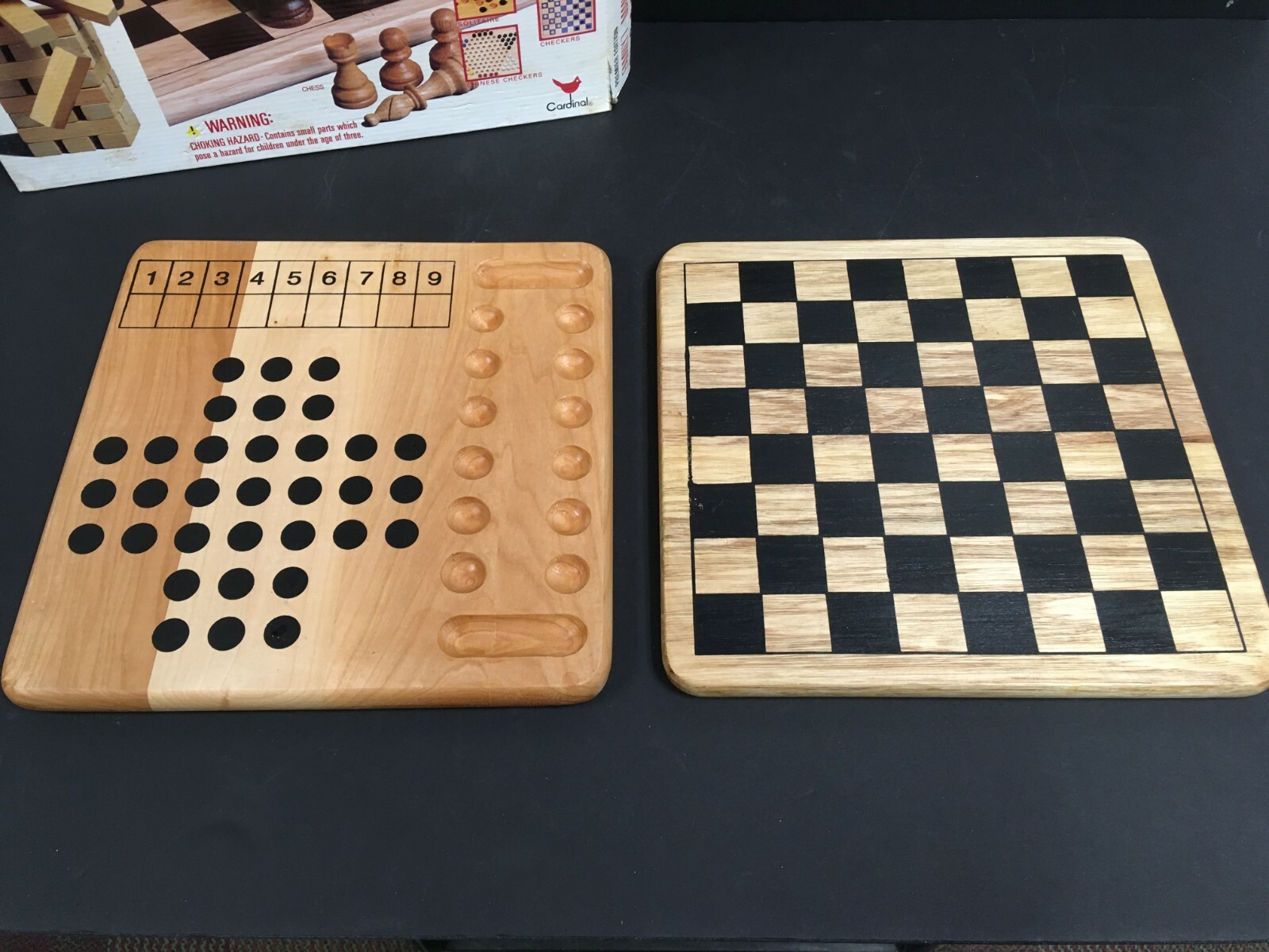 Family Game Center 7+ Mancala Cardinal Solid Wood Bonus Tumbling Tower