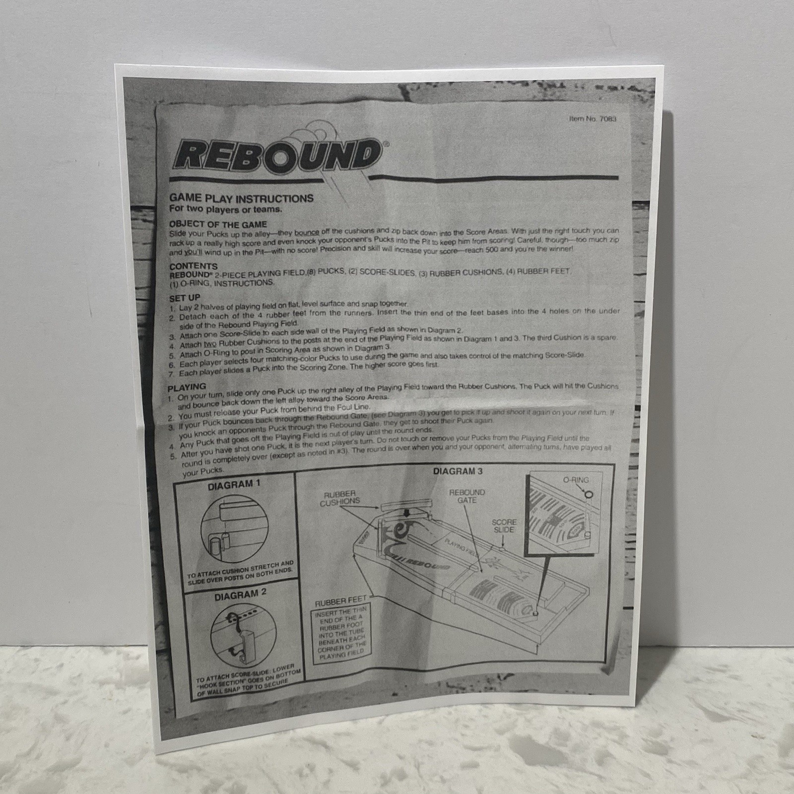 Vintage 1994 Tyco Rebound Skill Action Game 100% Complete With New Rubber Bands