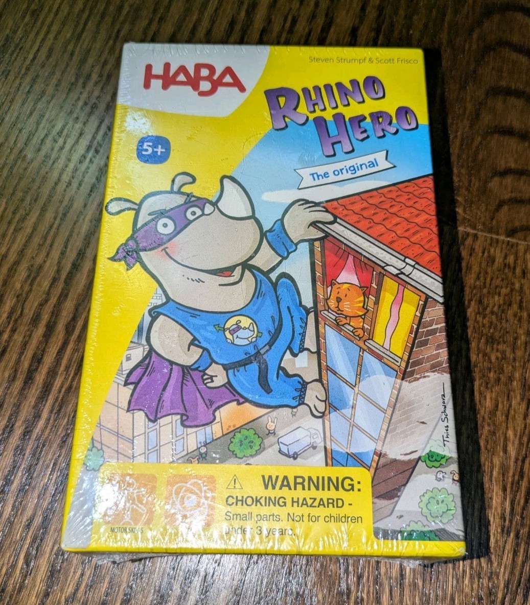 Haba Rhino Hero Stacking Balancing Dexterity Card Game Super Skyscraper Sealed