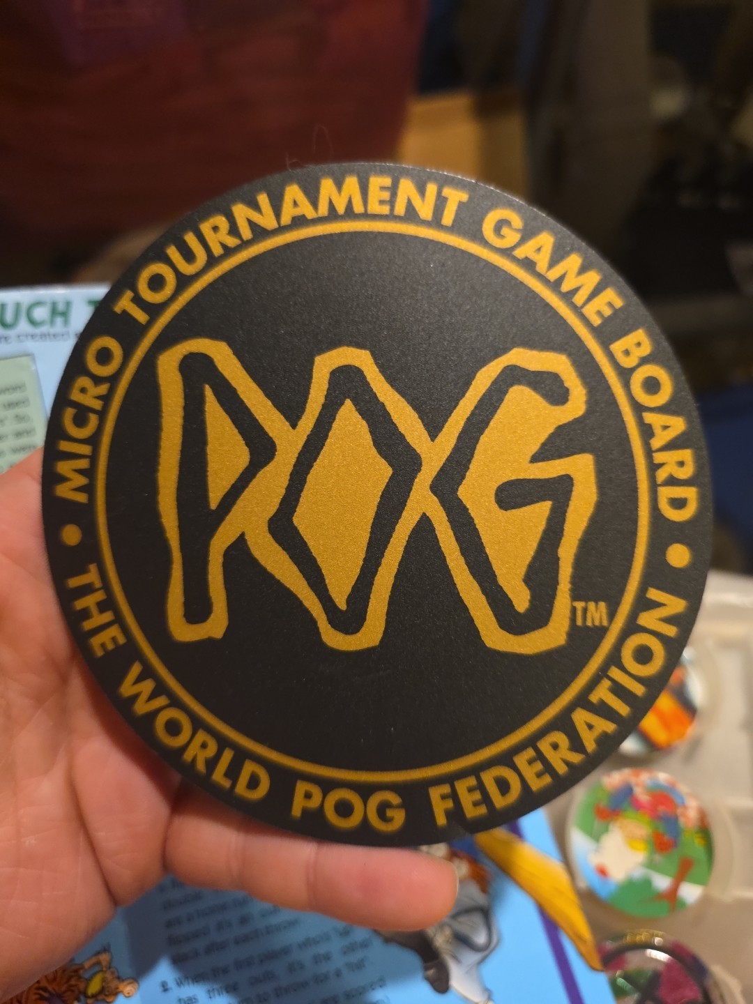 The World POG Federation Micro Tournament Game Case 1 Slammer Several Pogs
