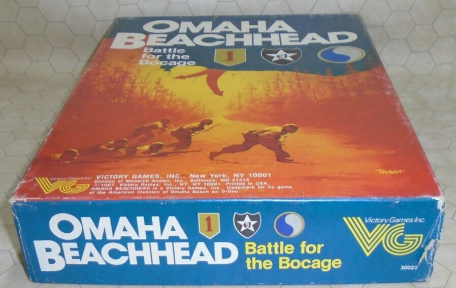 Omaha Beachhead WWII Battle Game COMPLETE & UNPUNCHED – Victory Games USA