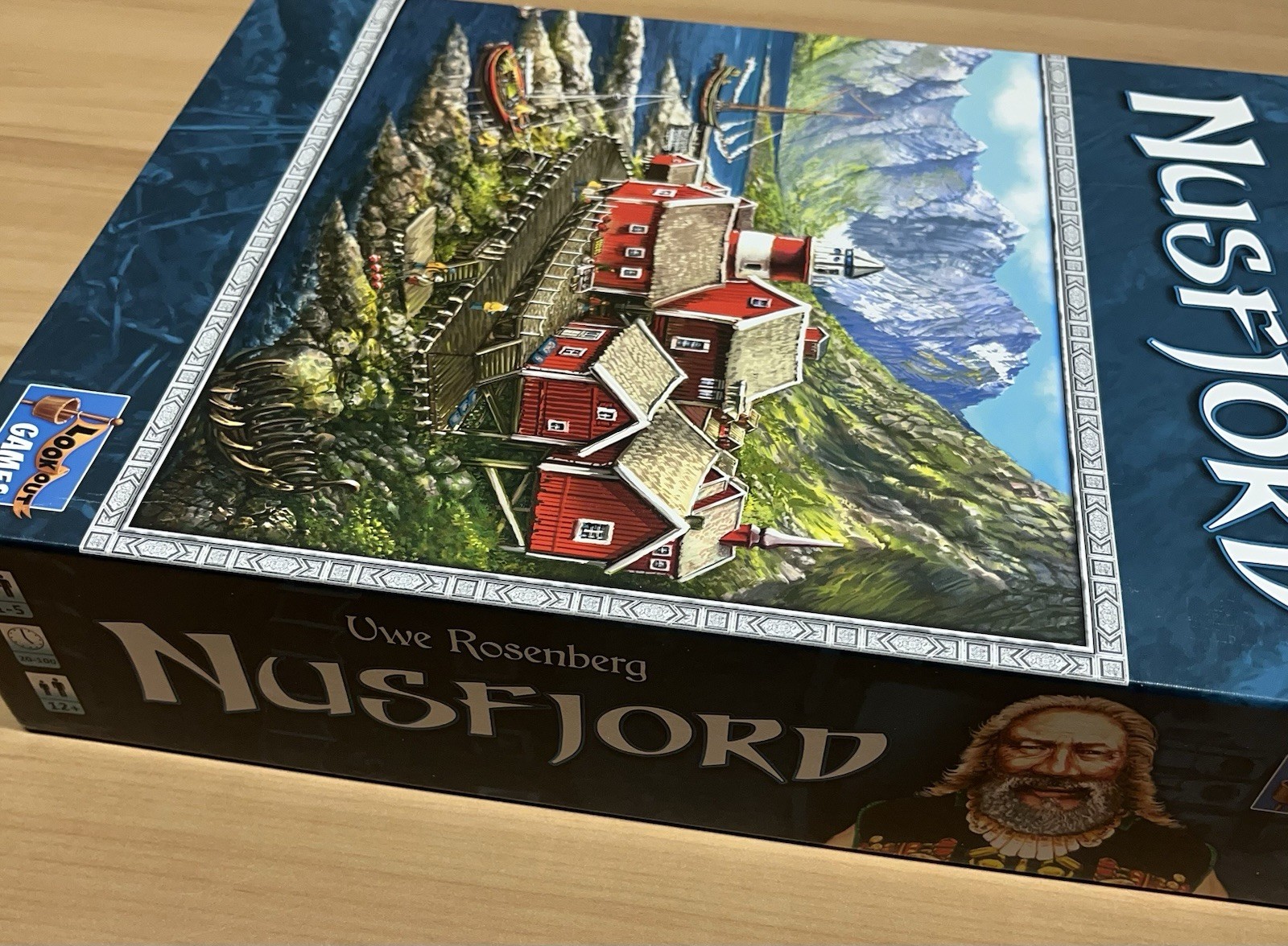 Nusfjord Board Game With Metal Coins And Plaice And Salmon Expansion Decks