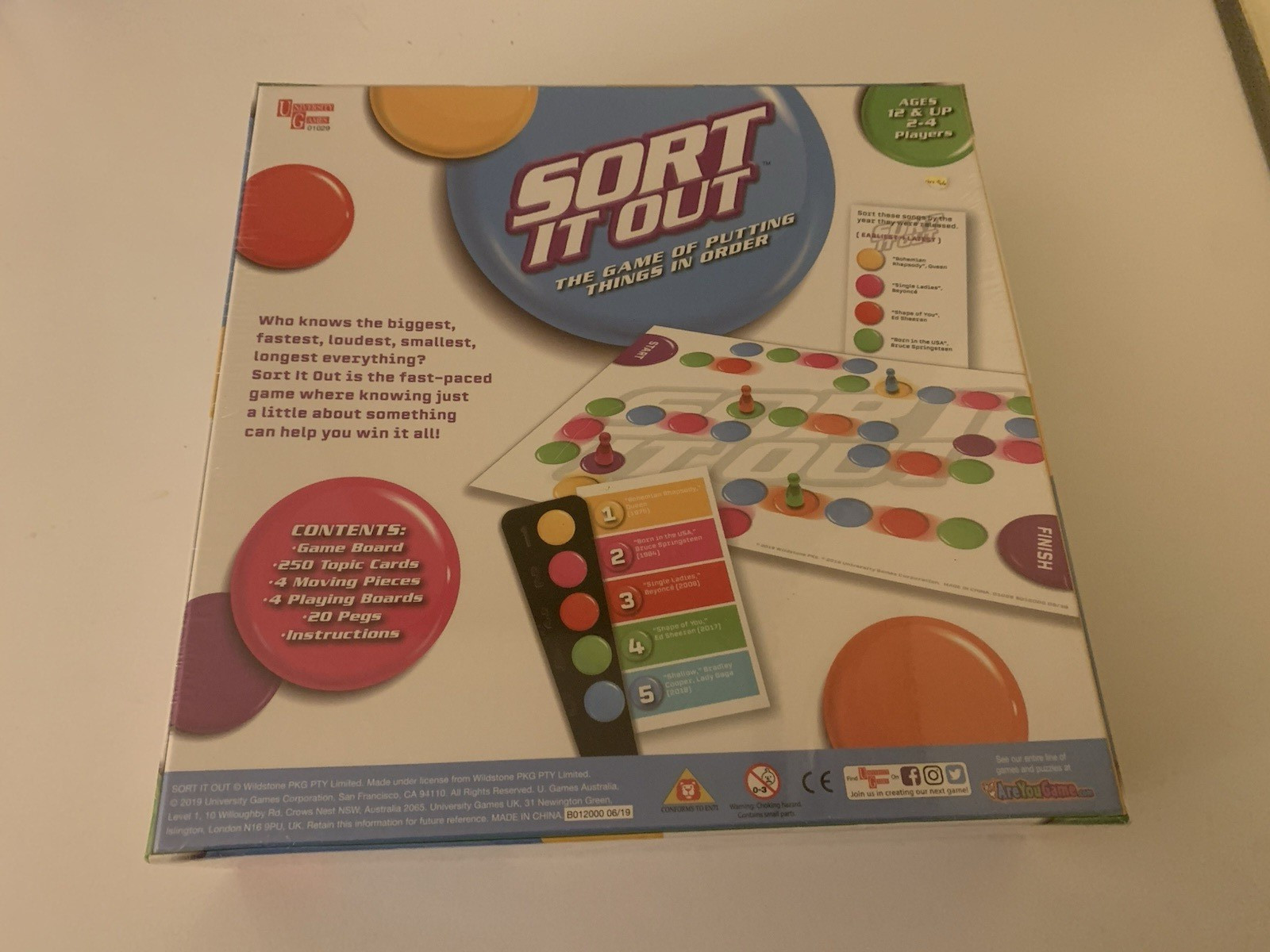 Sort It Out Board Game by University Games 2 to 4 Players Ages 12+ Brand New