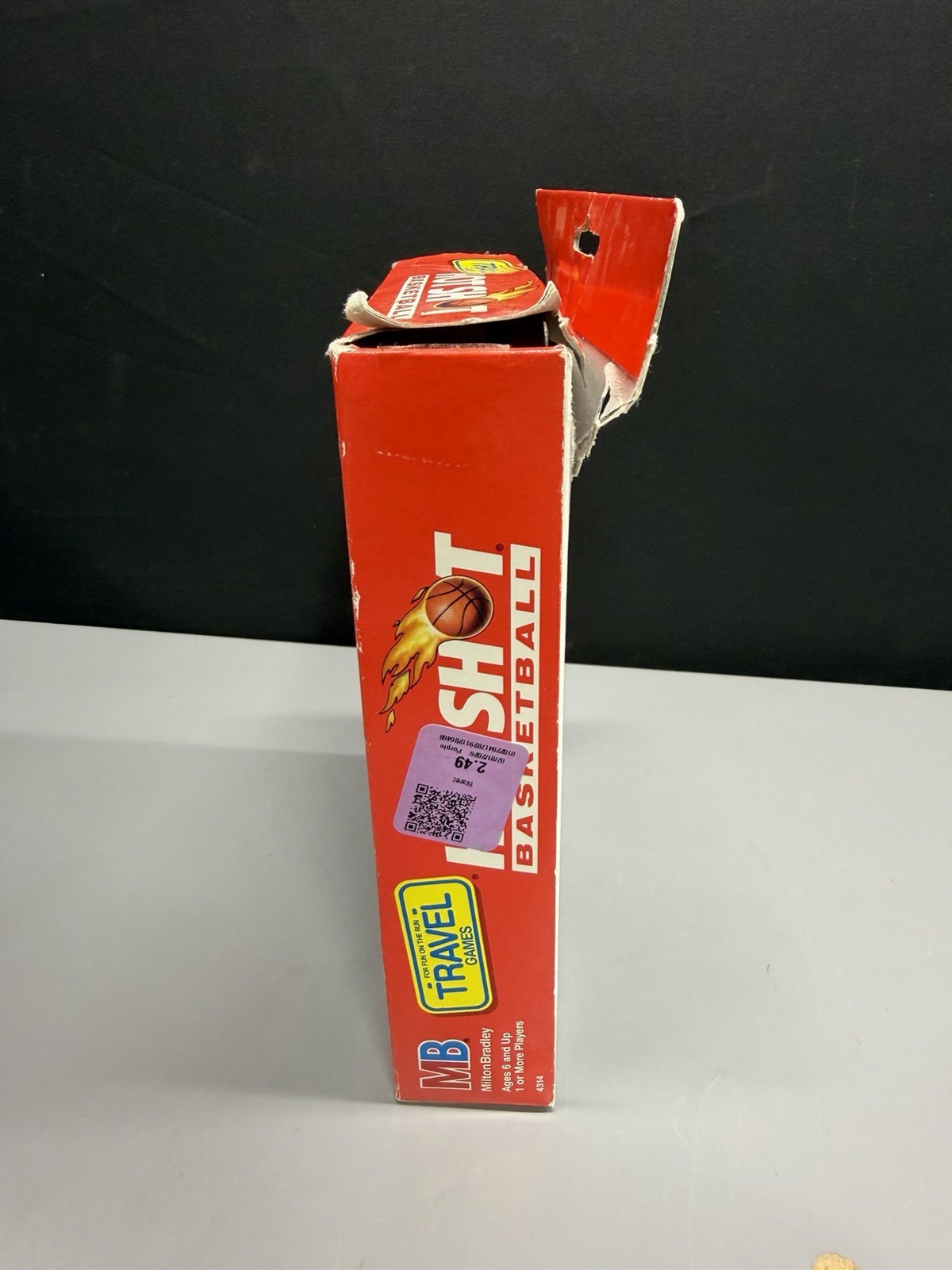 Hot Shot Basketball Vintage 1992 Motorized Travel Game Milton Bradley Complete