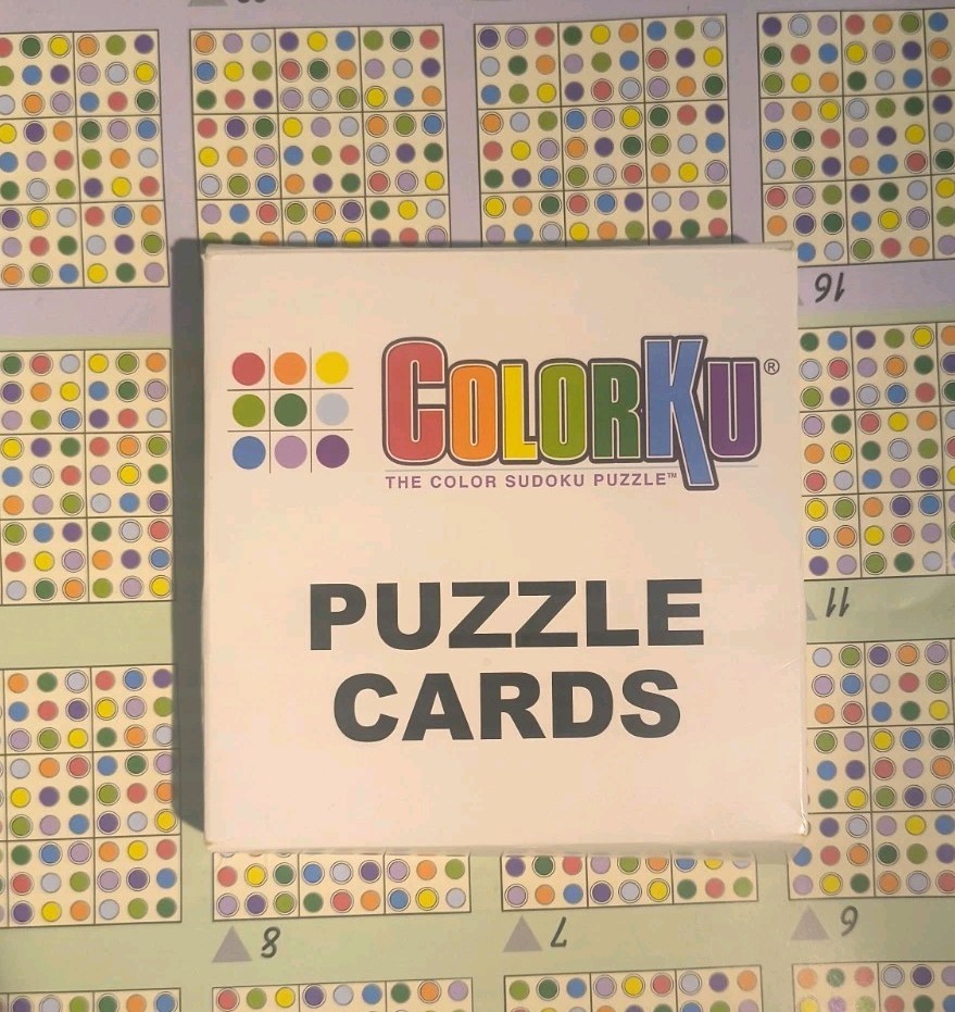 ColorKu Game The Color Sudoku Puzzle COMPLETE Solid Wood w/ Pieces SHIPS FREE