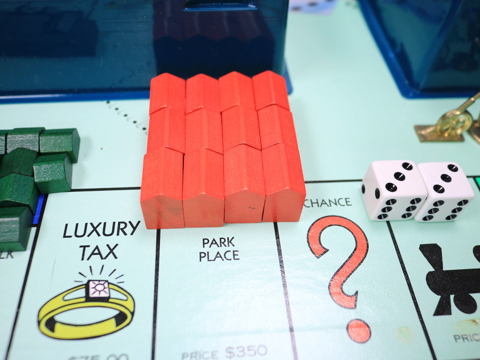 1995 Monopoly Deluxe Edition Board Game 100% Complete Gold Tokens, Clean See Pic