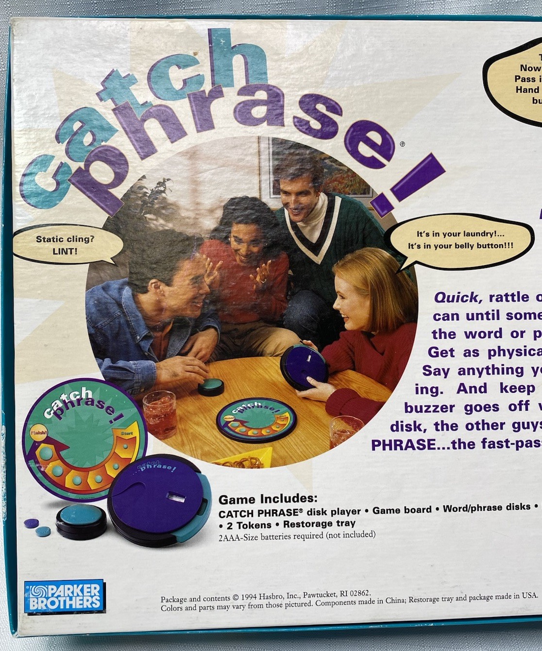 Catch Phrase! Parker Brothers 1994 Family Friendly FUN Board Game Complete VGC