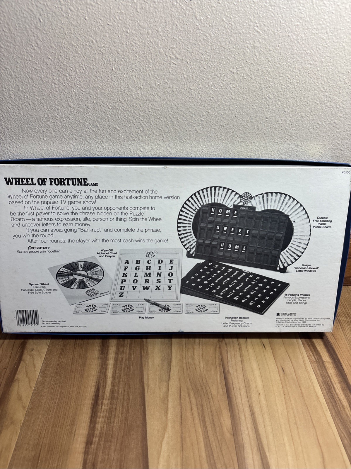 Wheel Of Fortune Game 2nd Edition Pressman 1985 Complete -1016SH