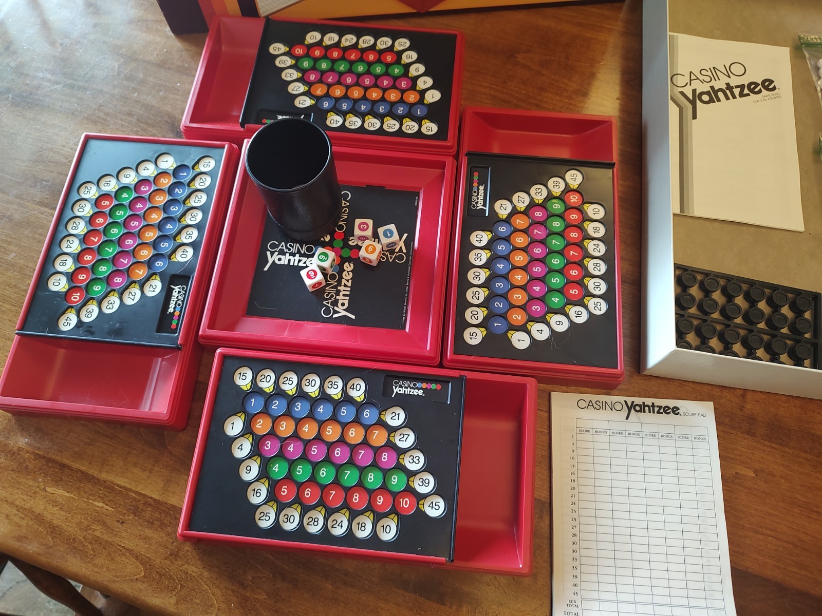 Vintage 1986 Casino Yahtzee Game by Milton Bradley COMPLETE