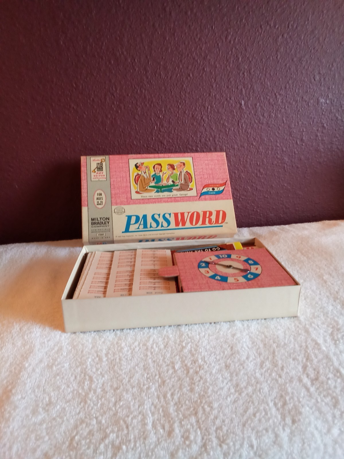 Vintage 1963 Volume 3 Milton Bradley Password Game #4260 Complete Game!
