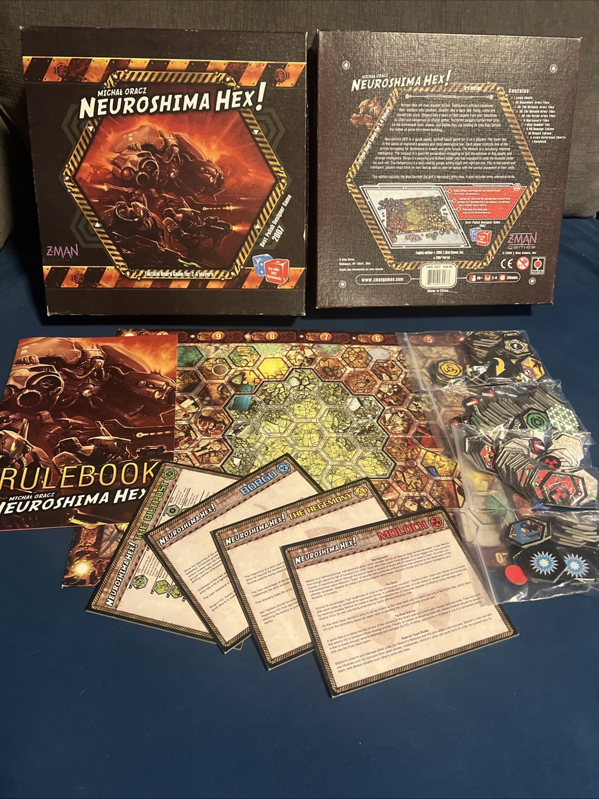 Z-Man Games | Neuroshima Hex! | Tactical Board Game For 2-4 Players | Complete