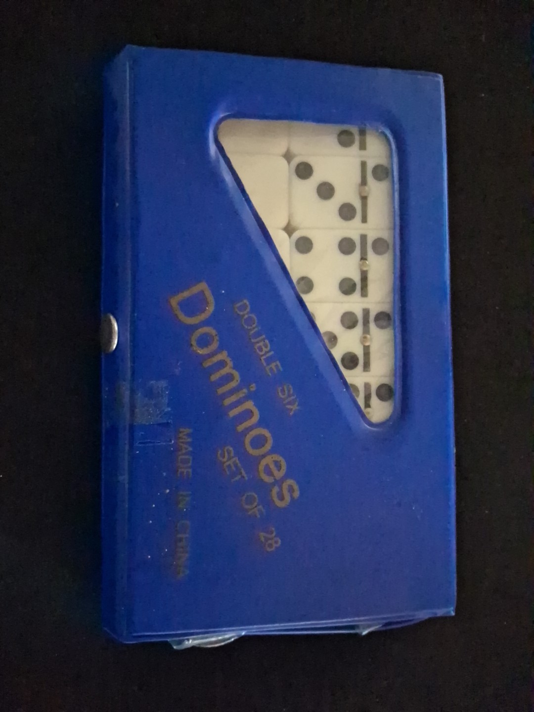 DOUBLE SIX STANDARD DOMINOES Game Set With Wooden Case 28 PIECES – NEW