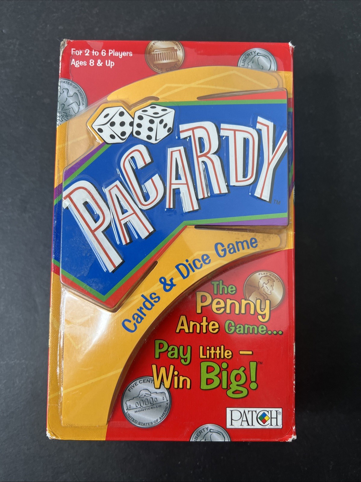Pacardy Cards and Dice Game Patch Products 2005 Brand New Sealed