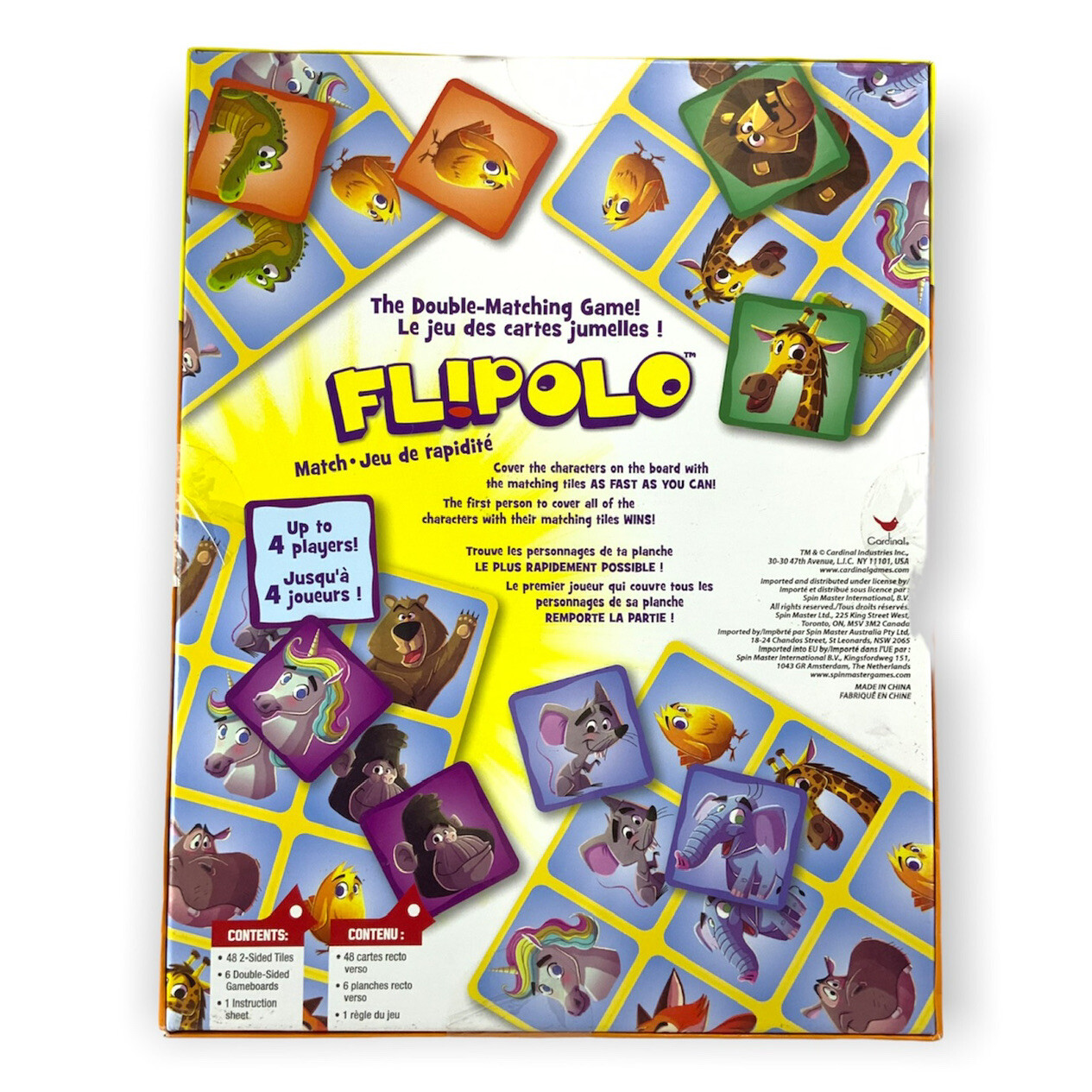 Cardinal Flipolo Matching Game Board Game One Size Sealed NEW