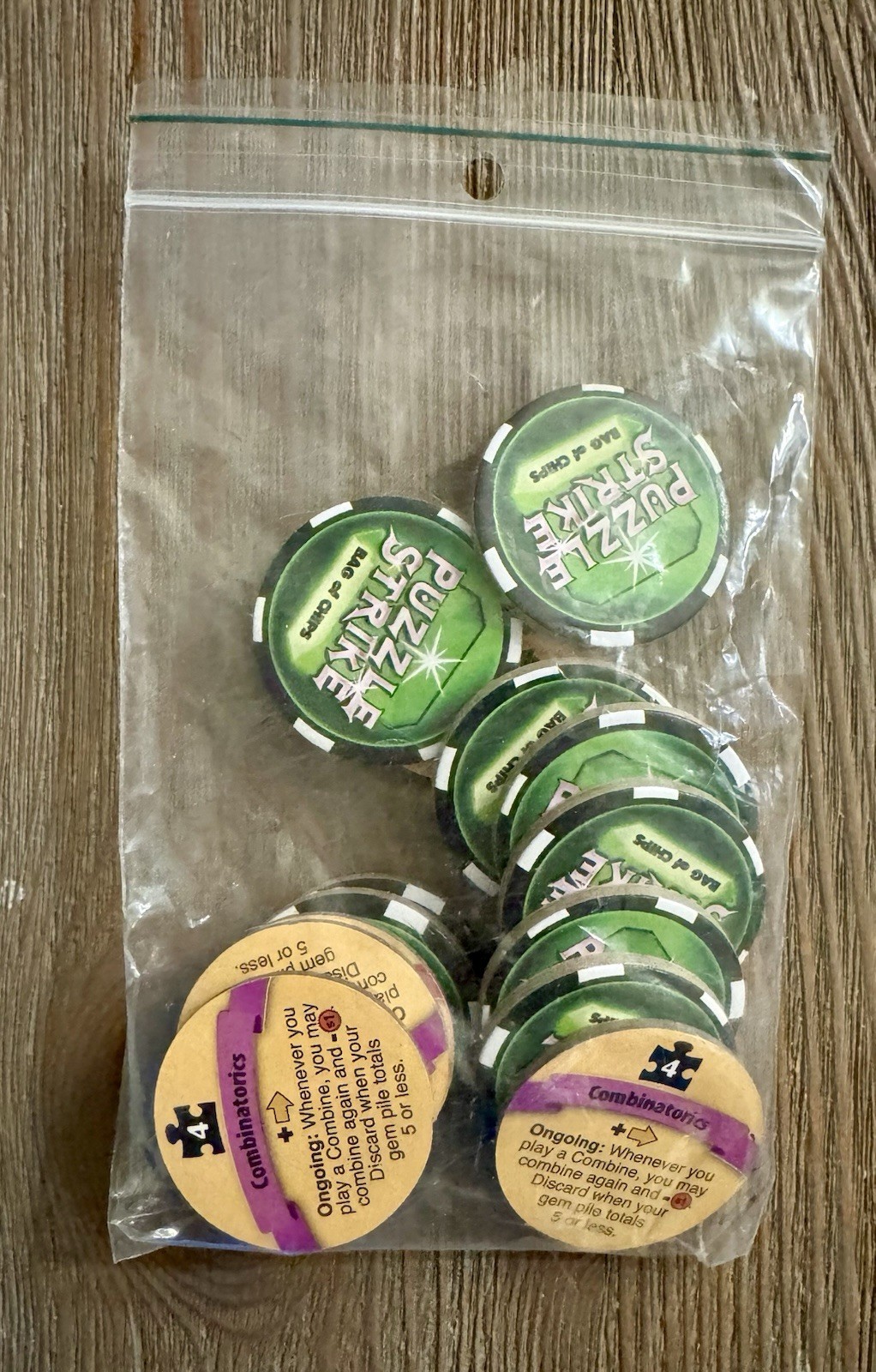 Puzzle Strike Board Game Promo Chips – Complete