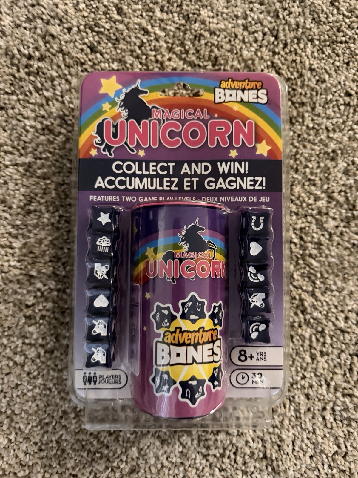 BRAND NEW Adventure Bones Magical Unicorn Dice Game Aquarius
