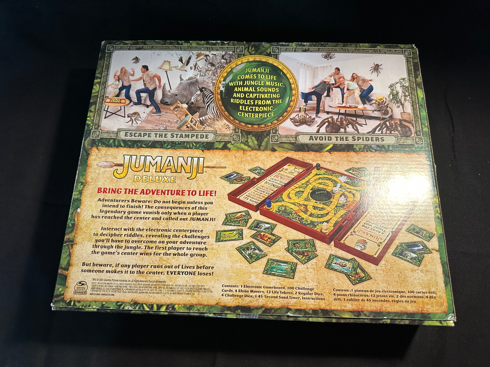 MINT 2019 Jumanji Electronic Deluxe Board Game – Spin Master – NEVER PLAYED -NEW