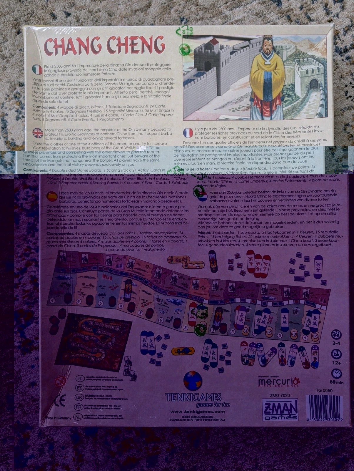 Chang Cheng Board Game By Walter Obert 2006 Z-Man Games Tenkigames SEALED!