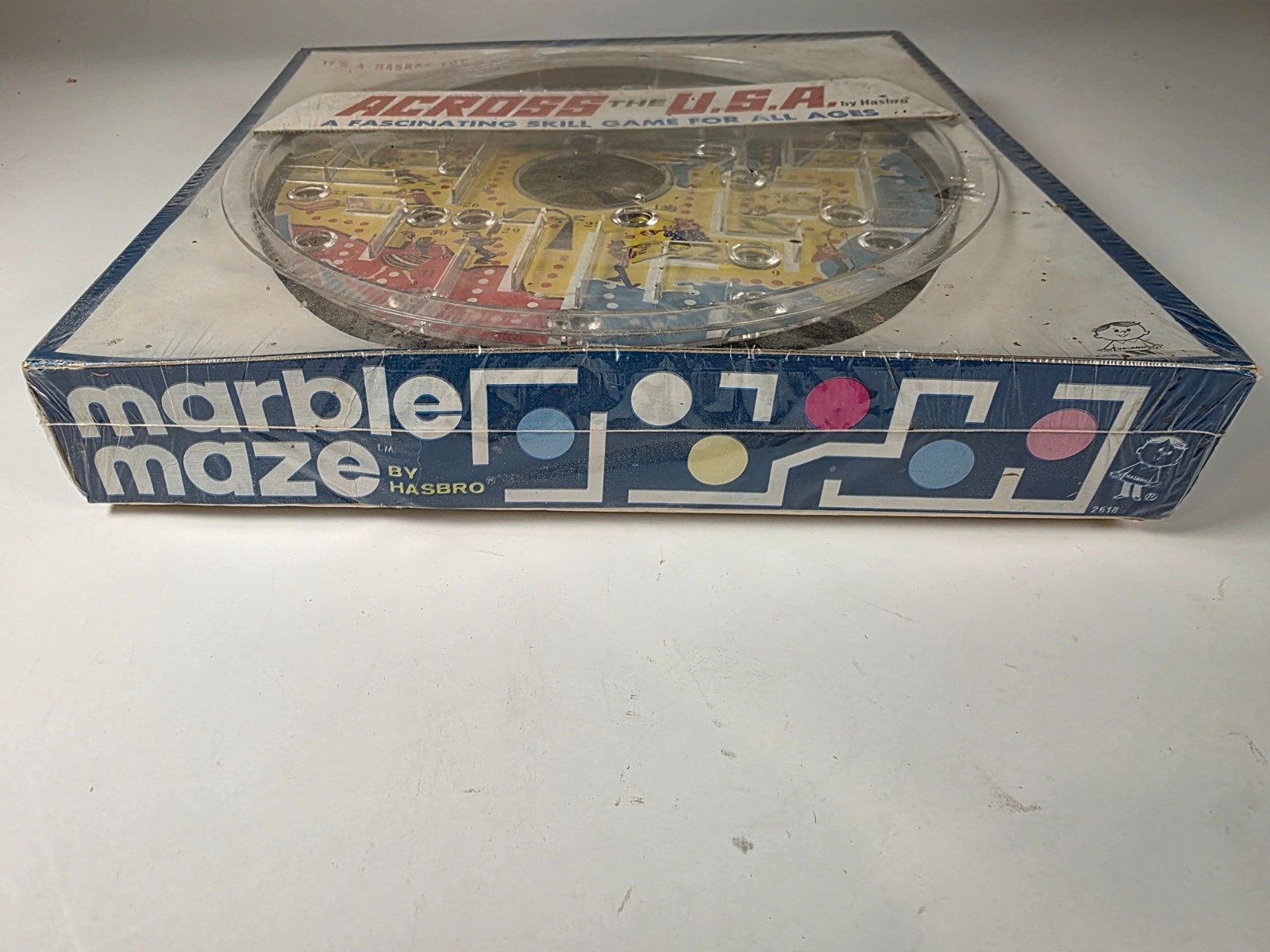 Vintage Hasbro Marble Maze Skill Game 1960’s Across the USA 11″ Sealed NOS