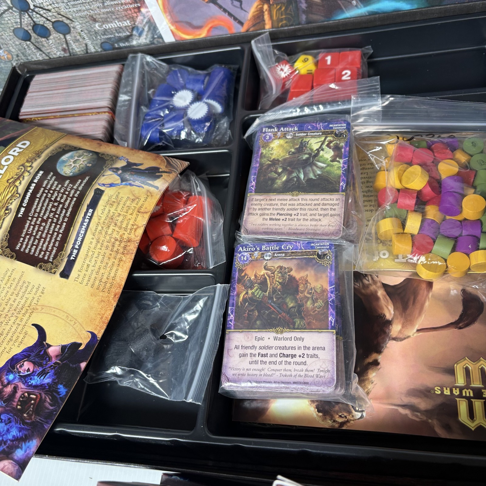 Mage Wars Academy Core Set & Expansions Lot Forged in Fire, Druid vs Necro &More
