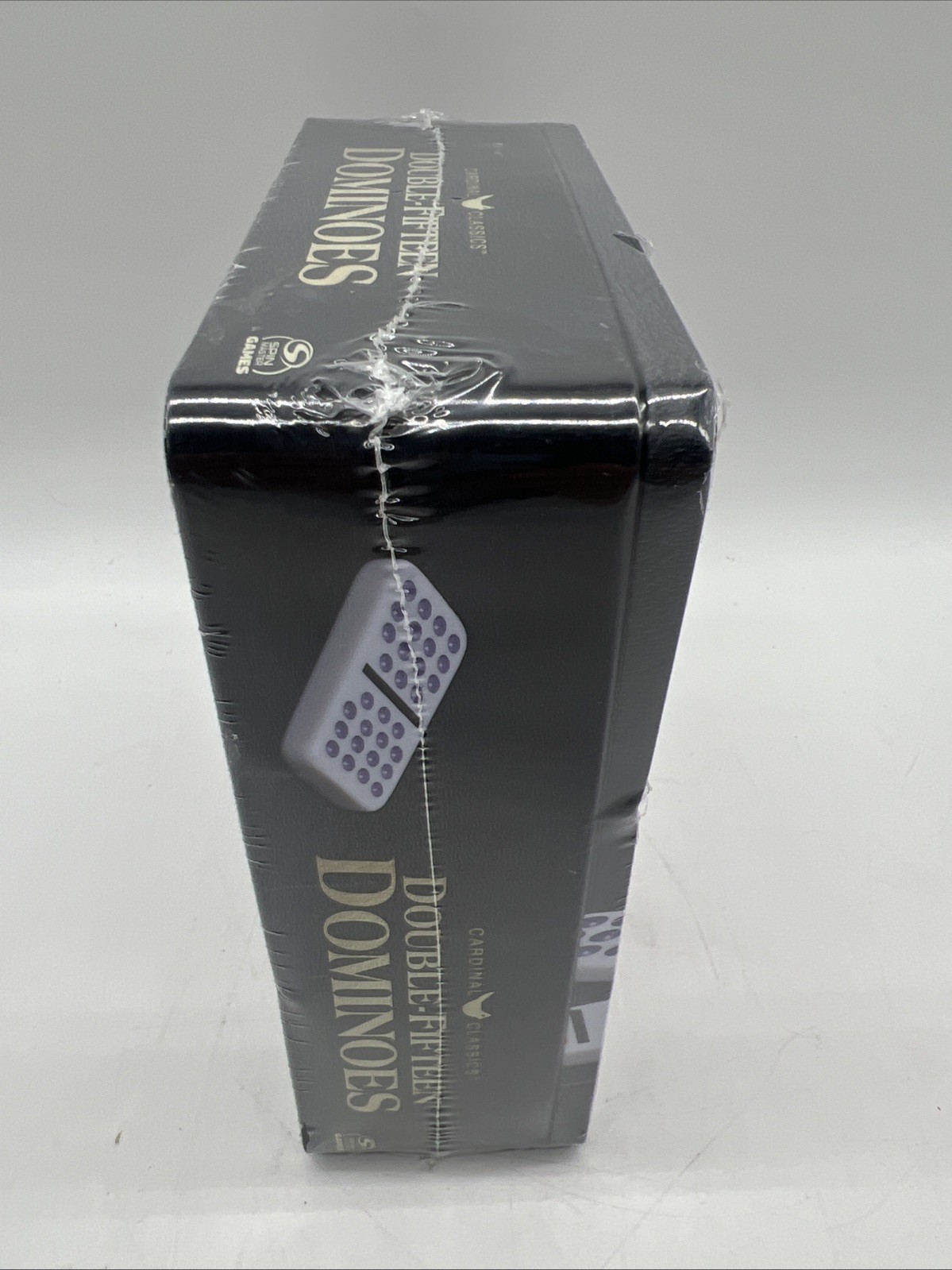 New Spin Master Cardinal Classics Double Fifteen Dominoes Set Color Dots FreeS&H