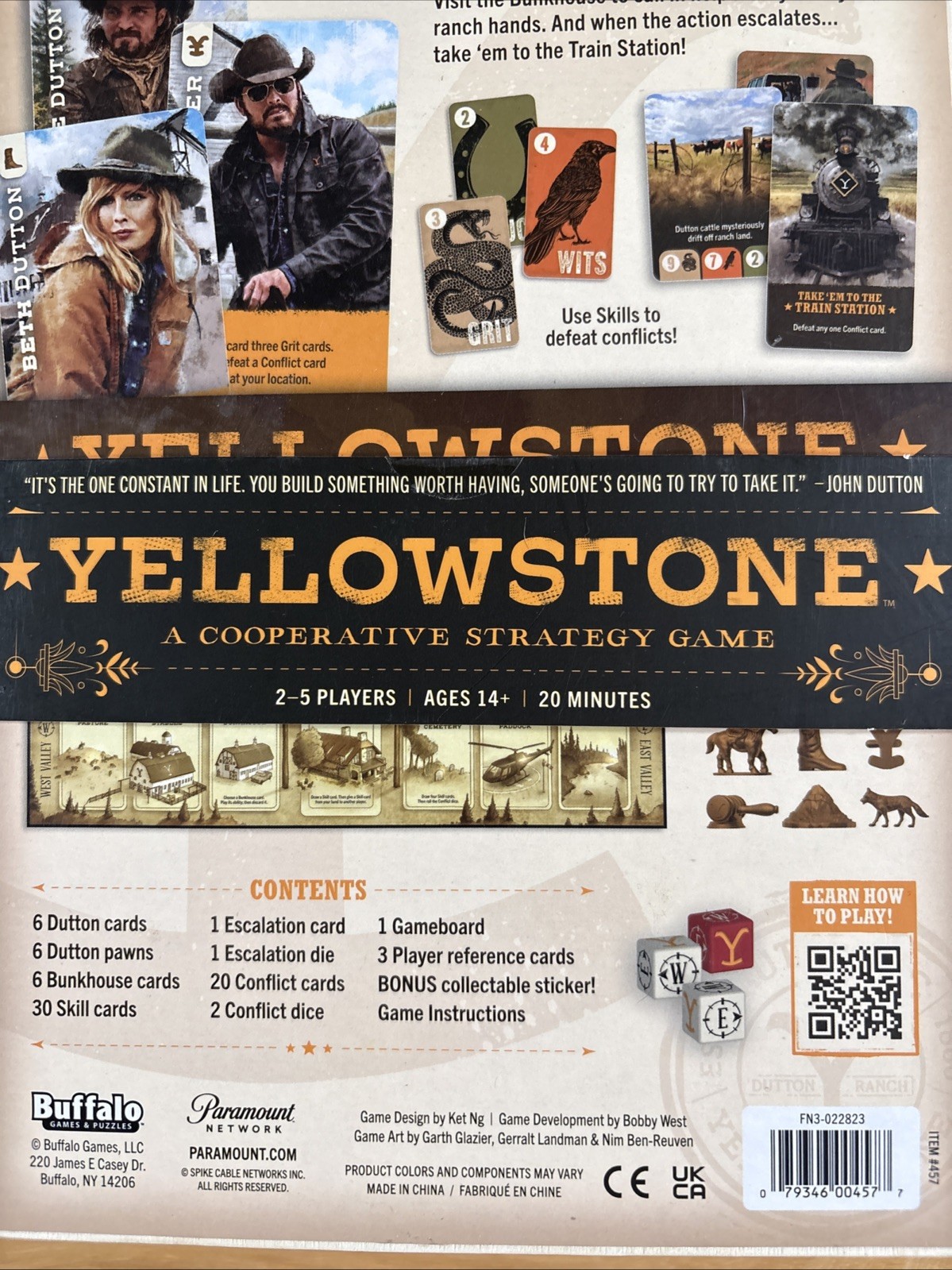 Yellowstone A Cooperative Strategy Game – NEW Sealed Buffalo Games