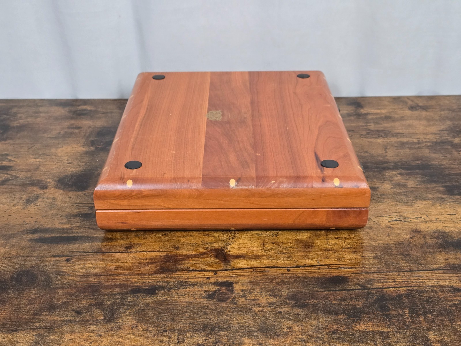 1999 NOBLE GAMES Limited Edition DAVID RIPLEY 66/250 Leather & Wood Backgammon!