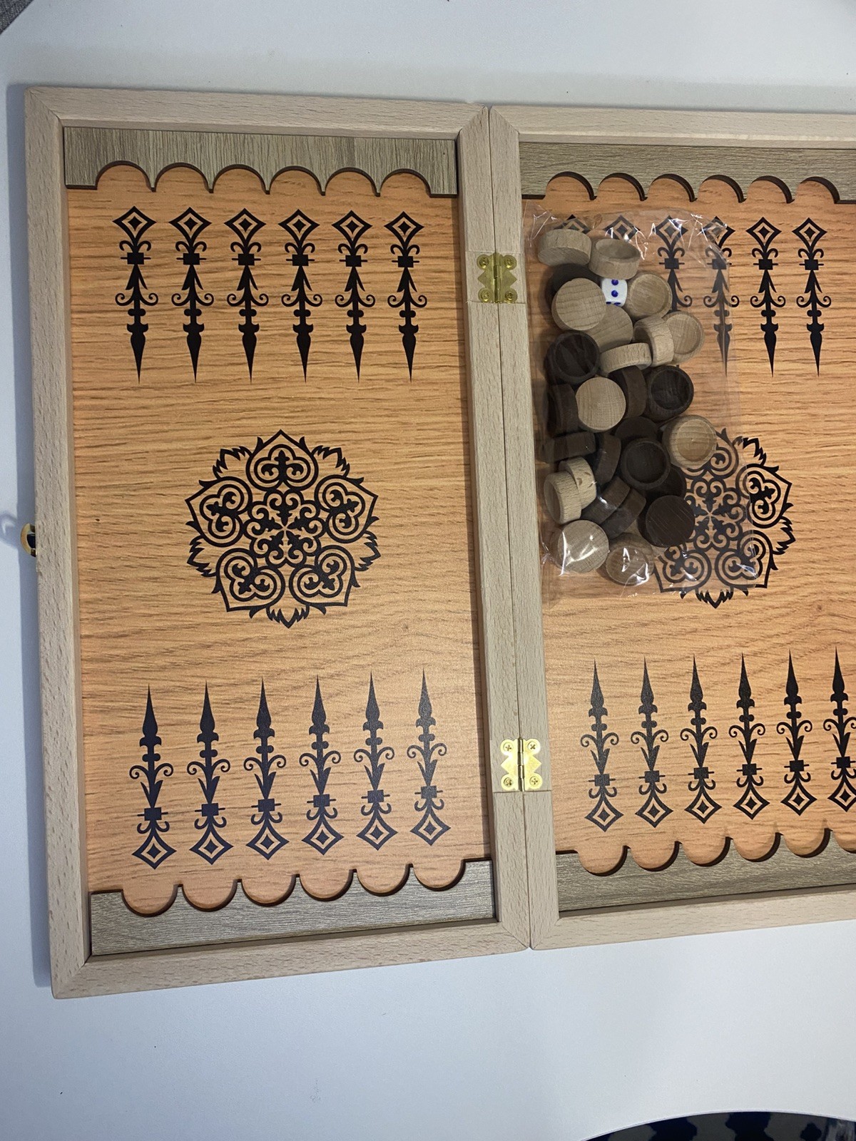 backgammon Handmade Wooden Backgammon Set “eastern” – Large Board 40-40 см