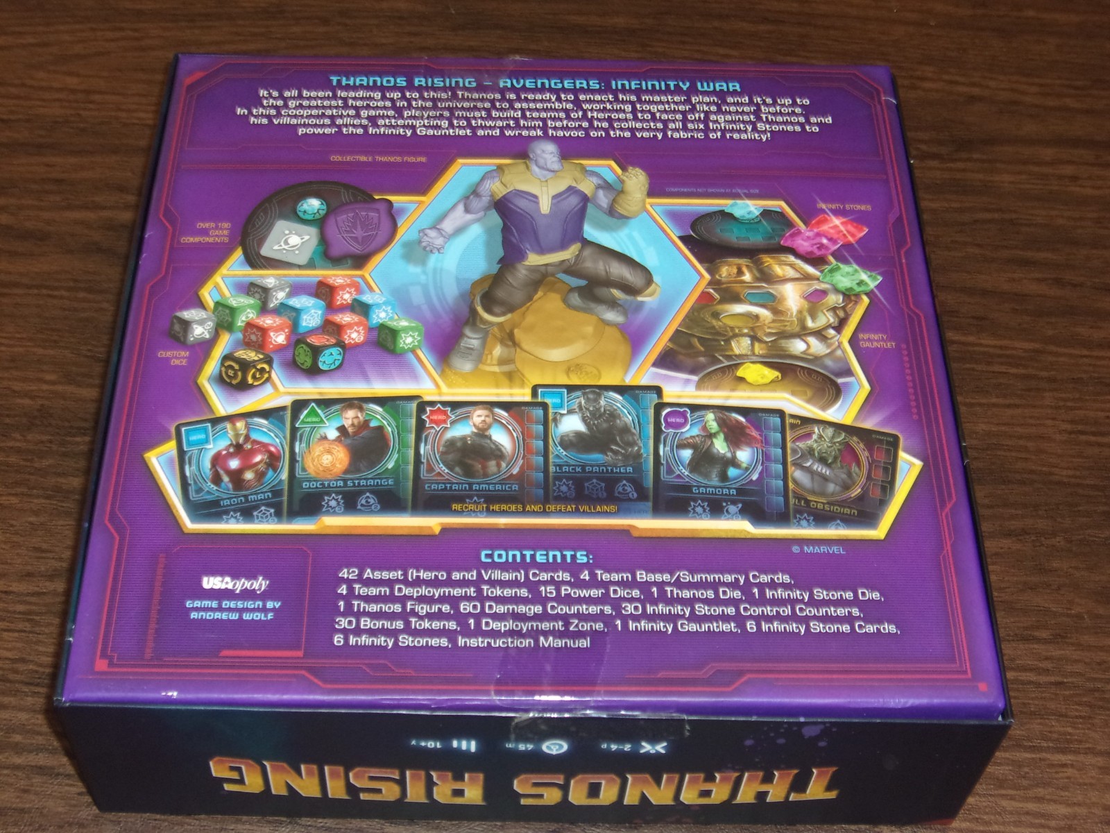 2018 Thanos Rising Board Game Marvel Avengers Infinity War By USAopoly