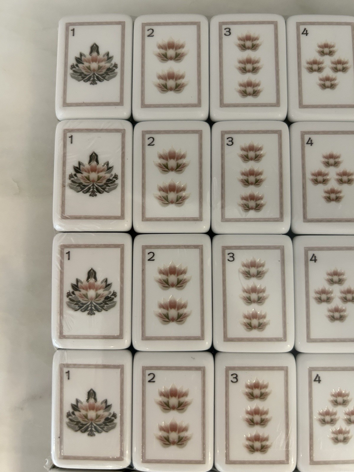 Mahjong Tiles Tortoise White Lotus Zen