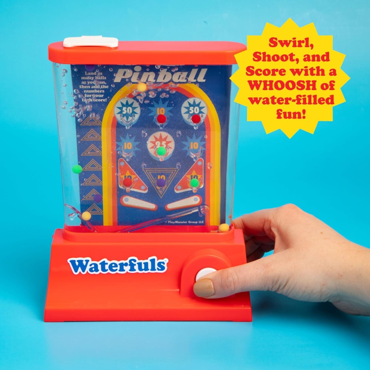 Original Waterfuls Classic Handheld Water Game – 6 Interchangeable Back Panels