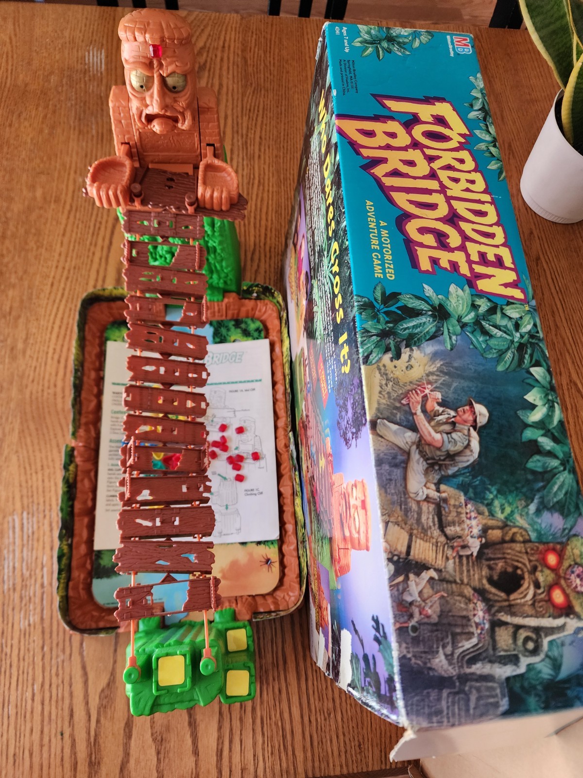 1992 Forbidden Bridge Board Game Milton Bradley WORKING Mint Complete Vintage