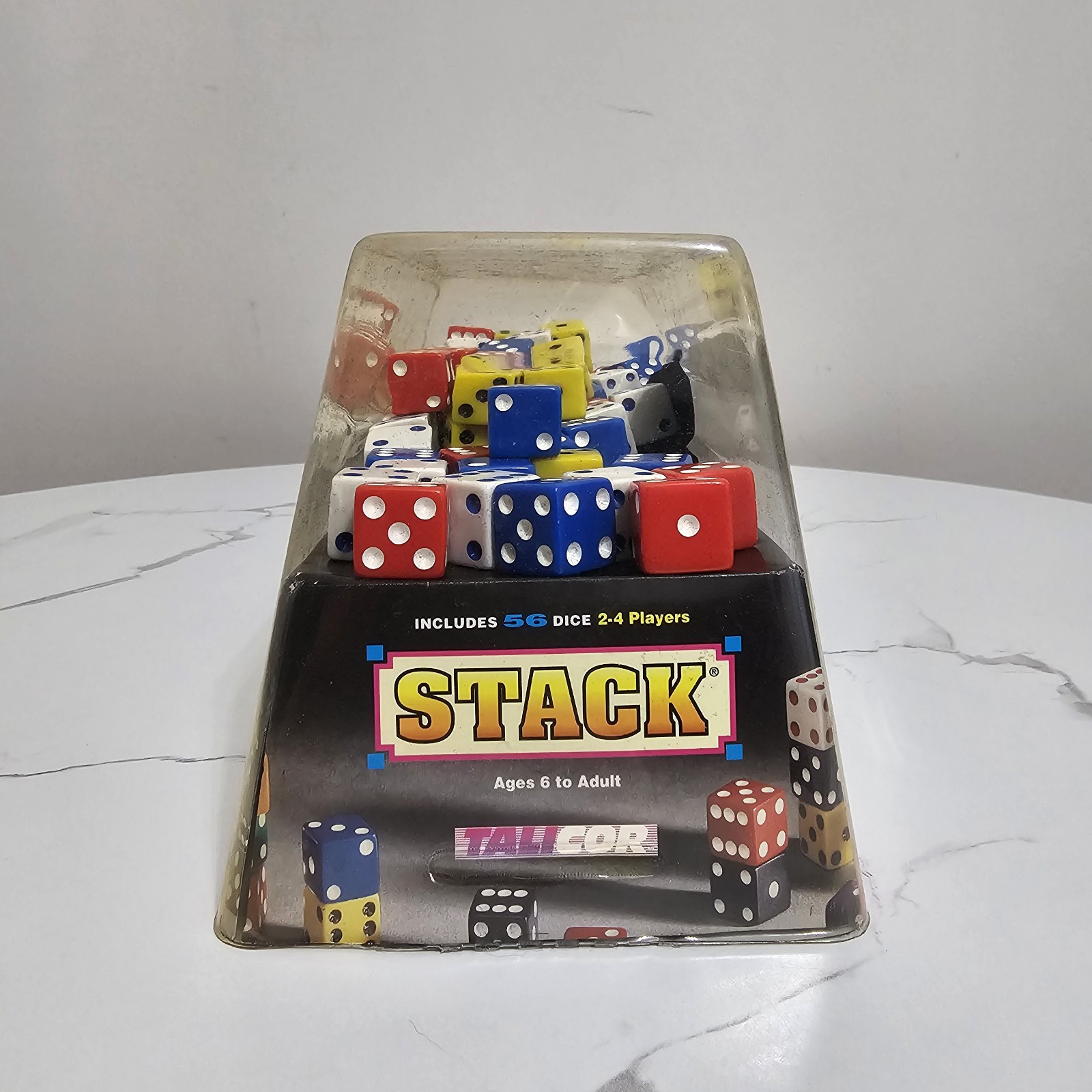 Stacks Strategy Mega Dice Game Includes 56 Multicolor Vintage Dice by Talicor