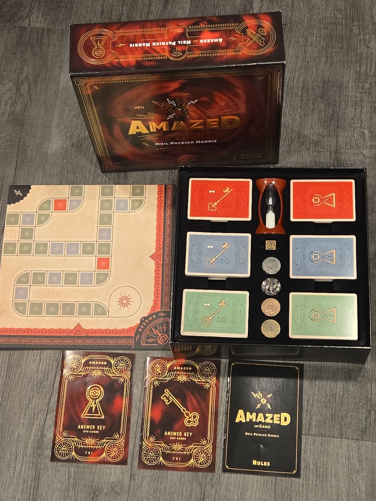 Amazed the Game COMPLETE Theory11 2018 Neil Patrick Harris Puzzles Challenges