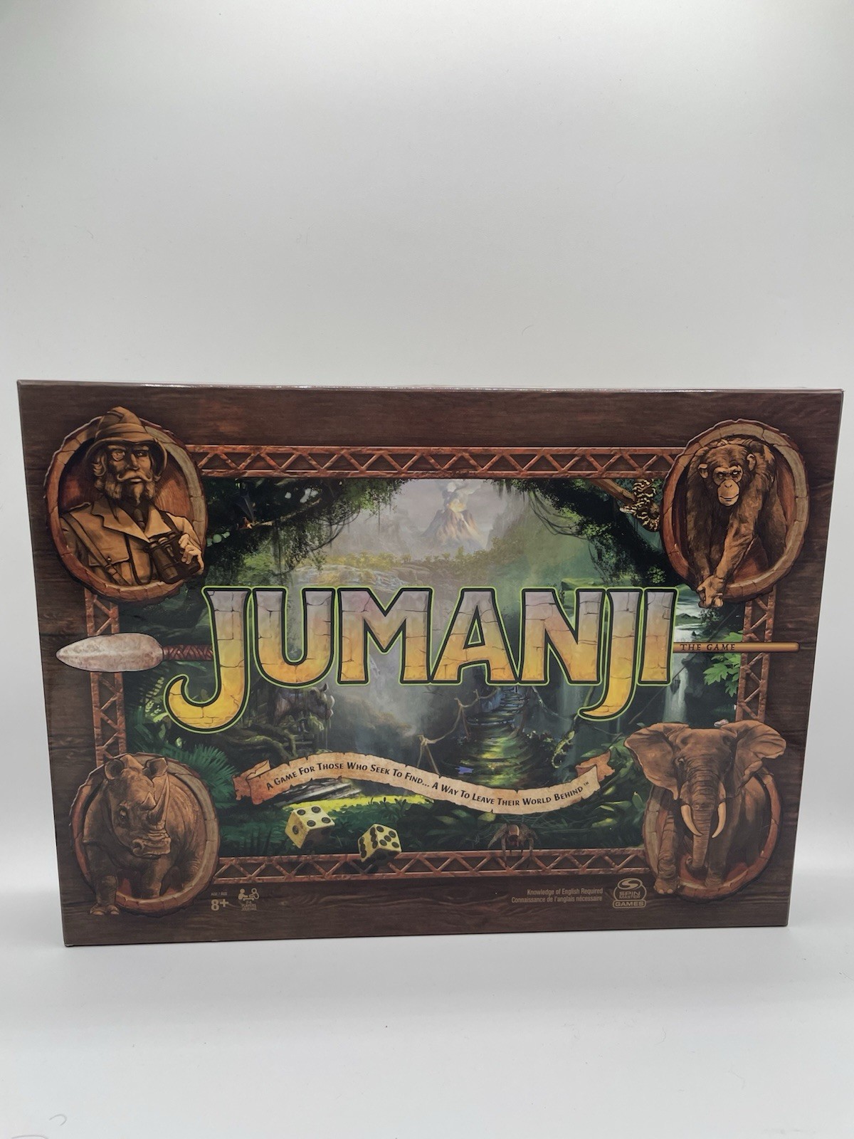 Jumanji The Game Classic Adventure Board Game Spin Master Games 2021. Sealed