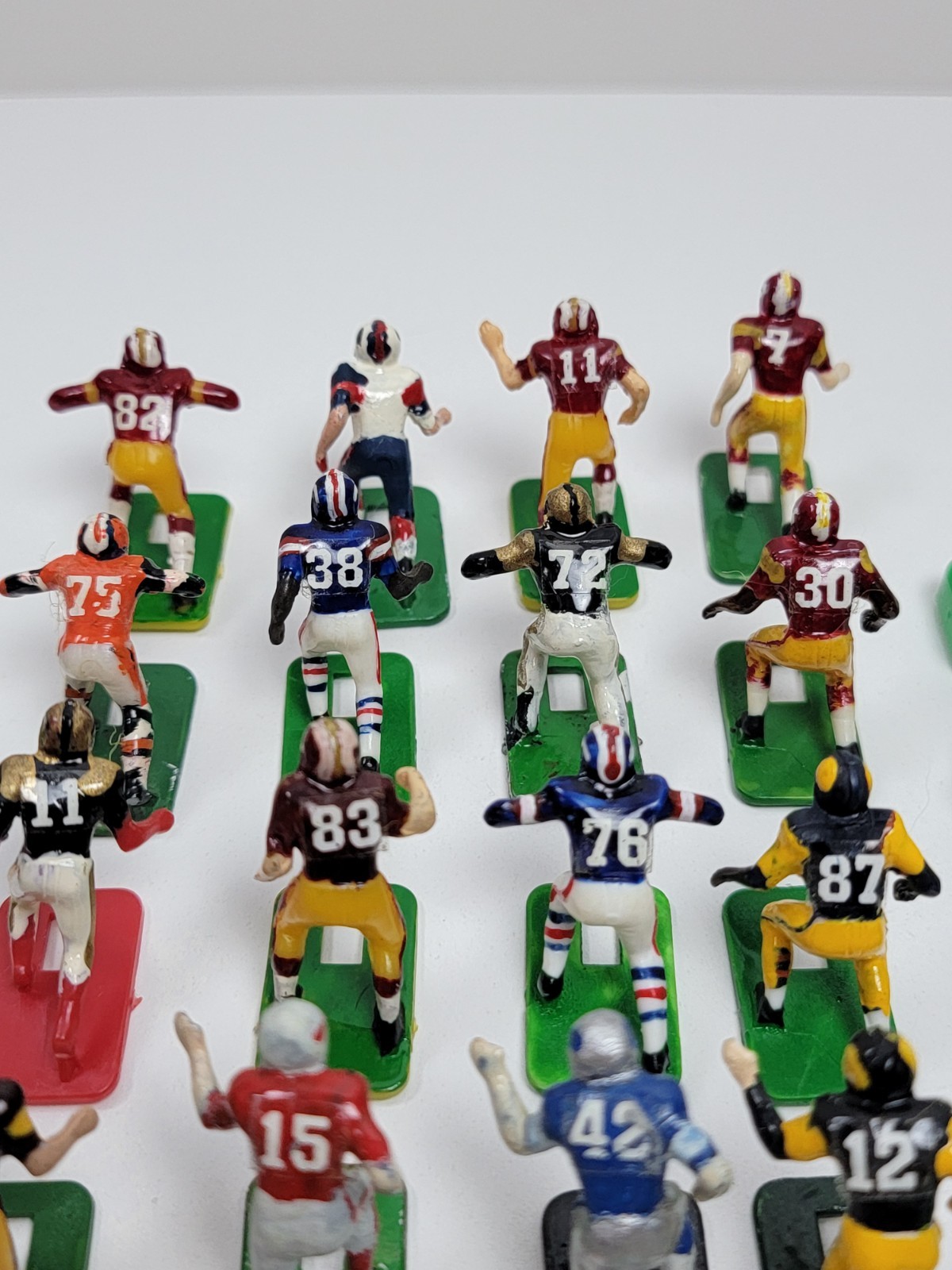 Vintage Tudor Electric Football Game NFL Team Figures Lot Of 24 Mixed