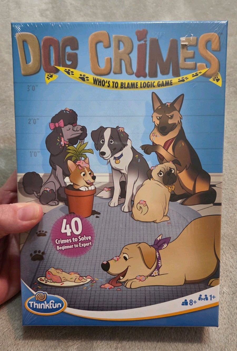 ThinkFun Dog Crimes Logic Game and Brainteaser for Boys and Girls Age 8 & Up