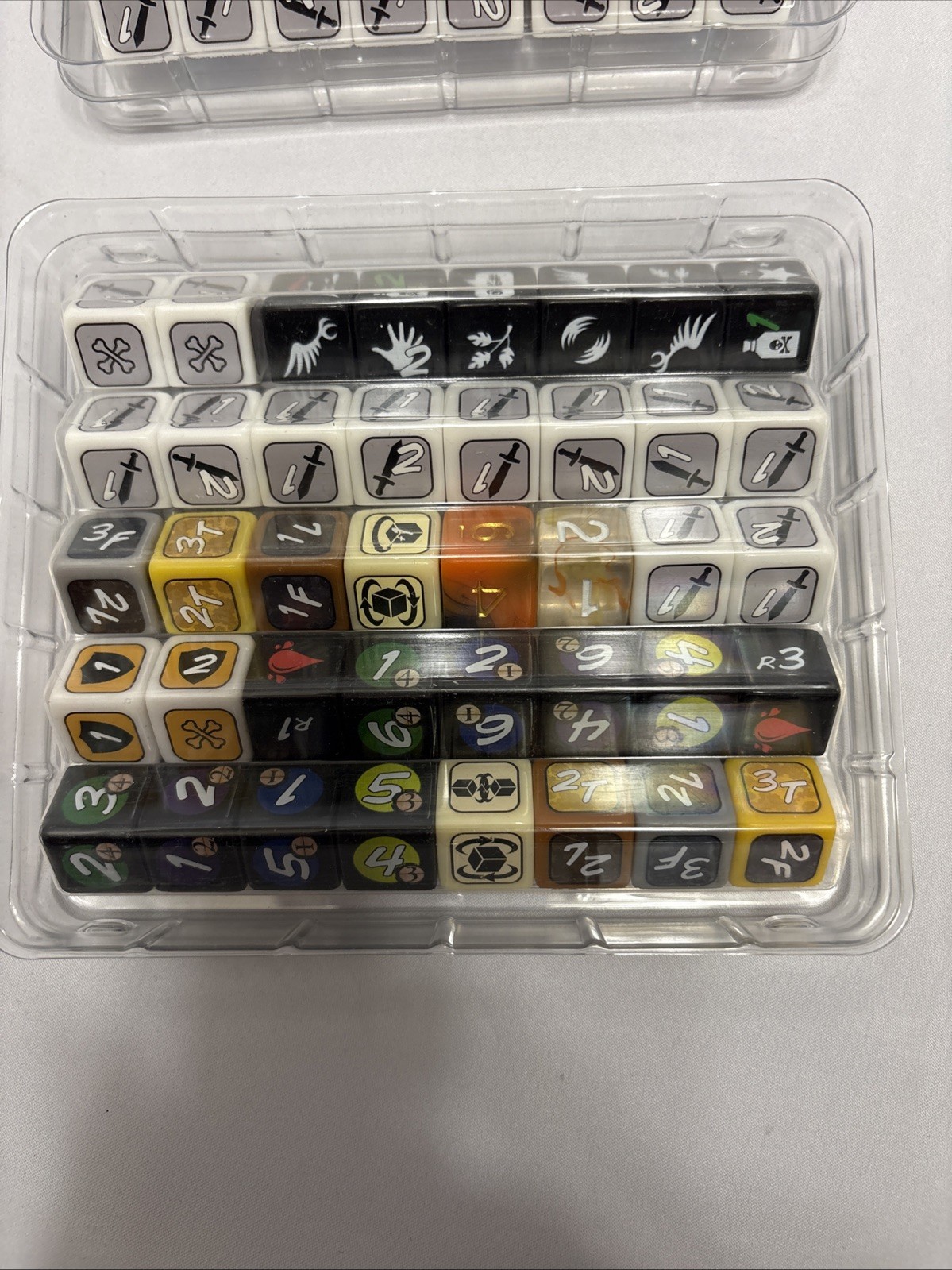 Too Many Bones Dice Sets W/Clear Storage Trays. Unknown What Set They’re From?