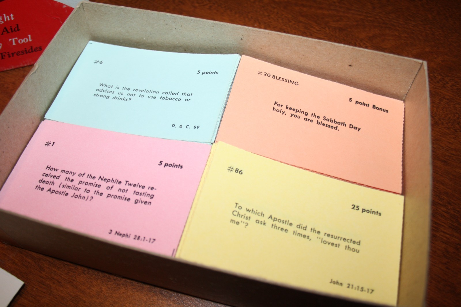 Vintage Seek LDS Quiz Game – FHE Teaching Aid Missionary Mormon – Bookcraft 1958