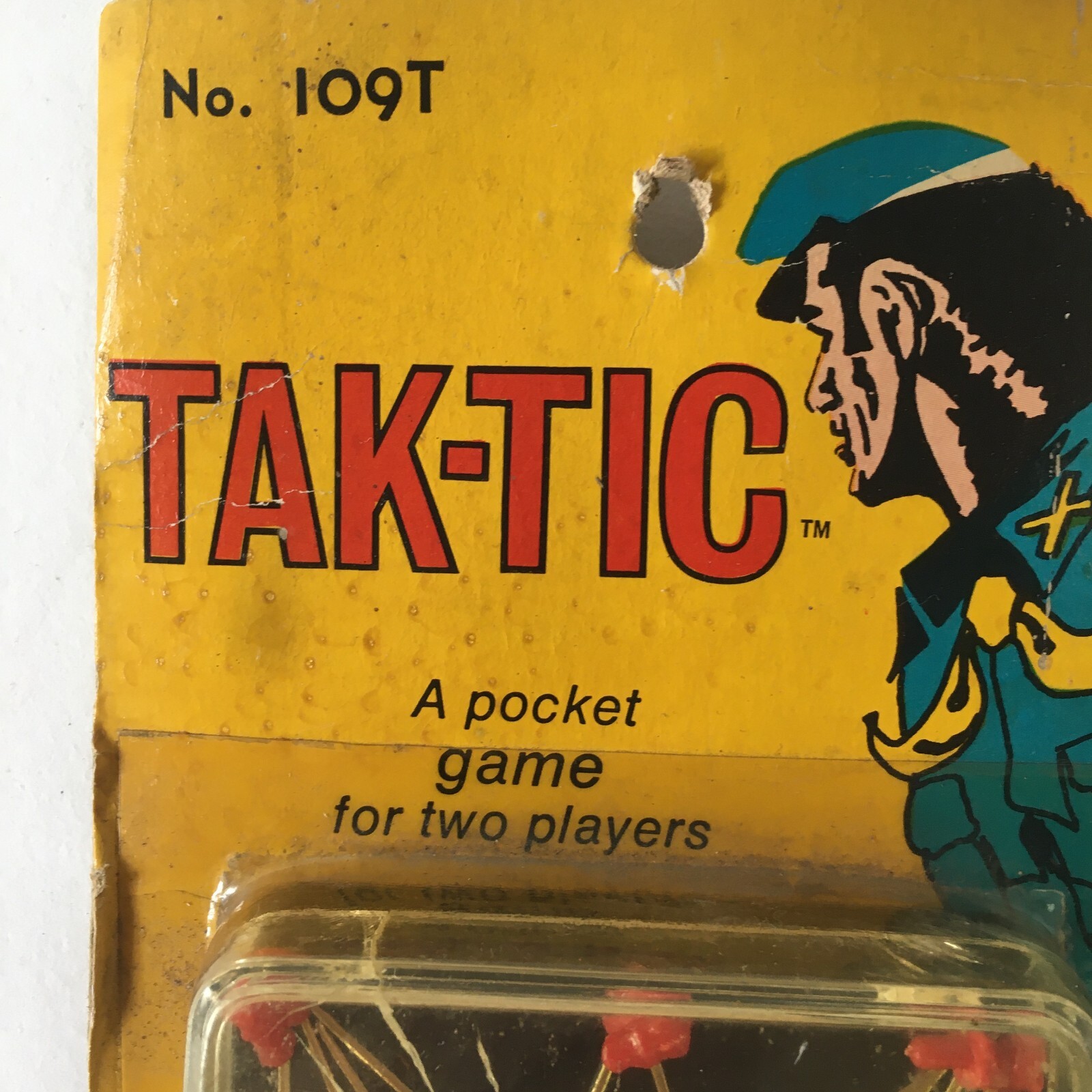 Tak-Tic Pocket Game No. 109T International Games Vintage Hong Kong 1960s New