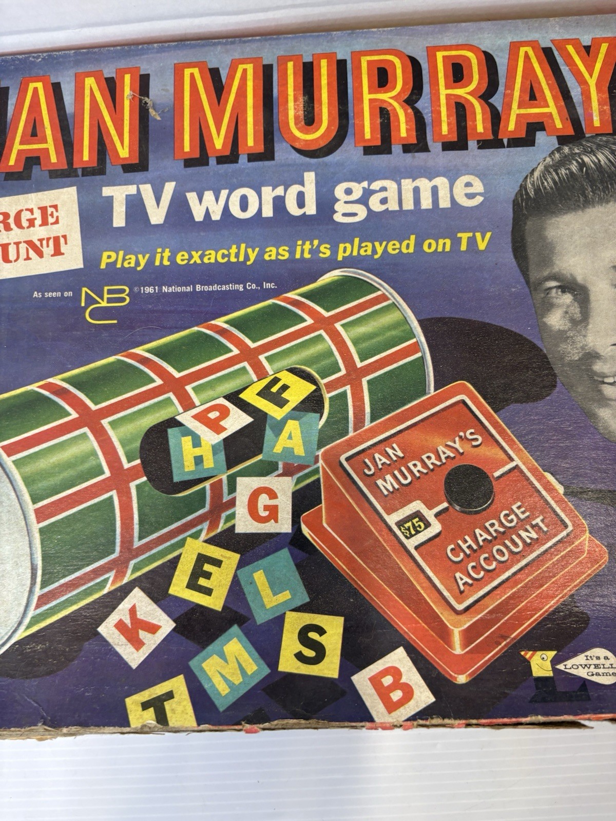 Vintage 60s Lowell Toy Jan Murray’s TV Word Game Board Game Complete