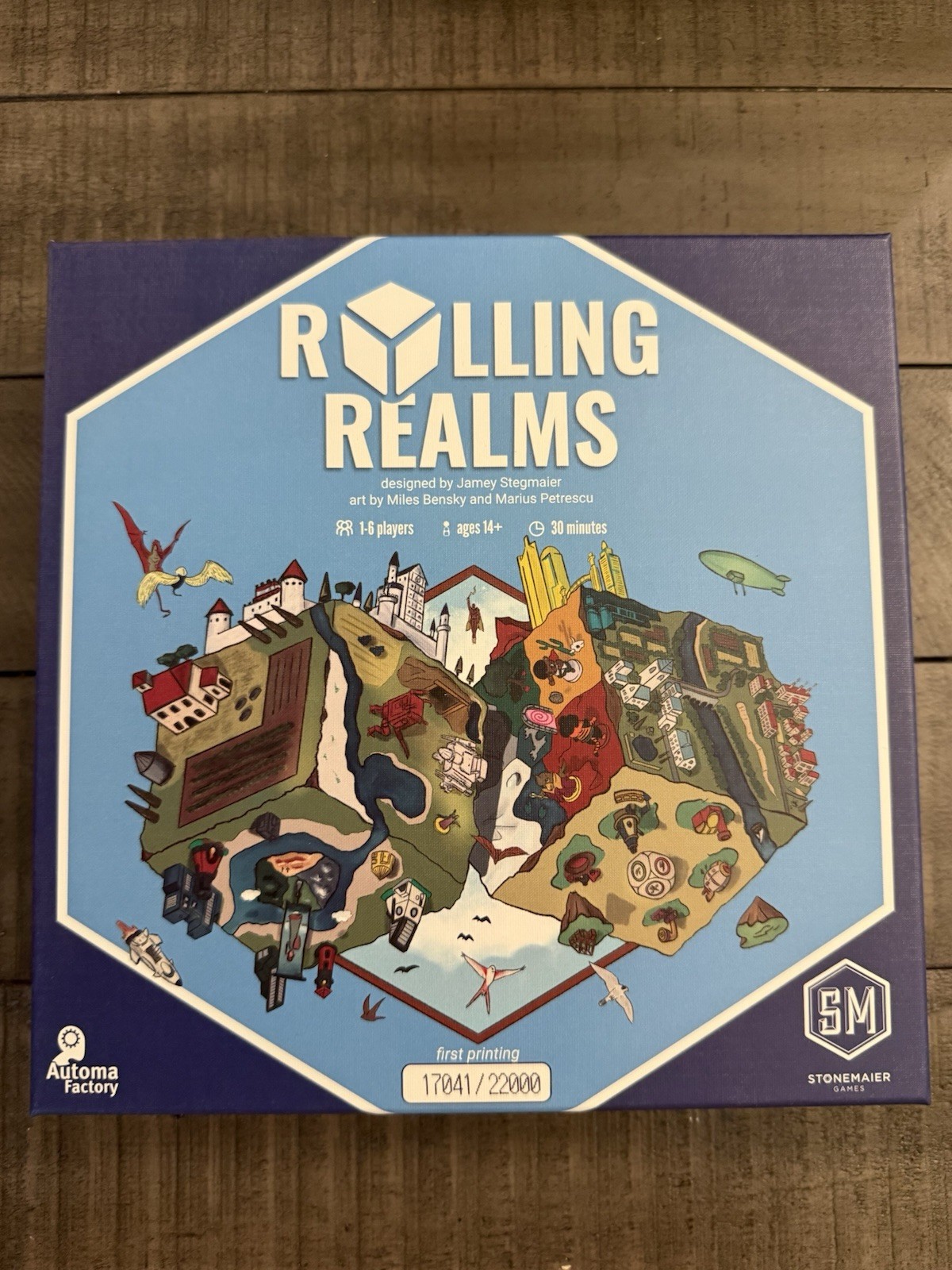 Rolling Realms Board Game 1st Print Run Stonemaier Games Complete slightly used